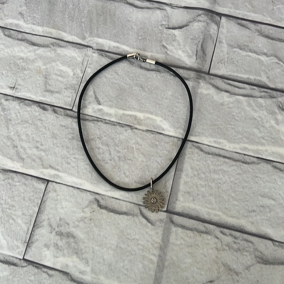 Vintage Silpada 925 black cord necklace with pendant - Picture 4 of 8